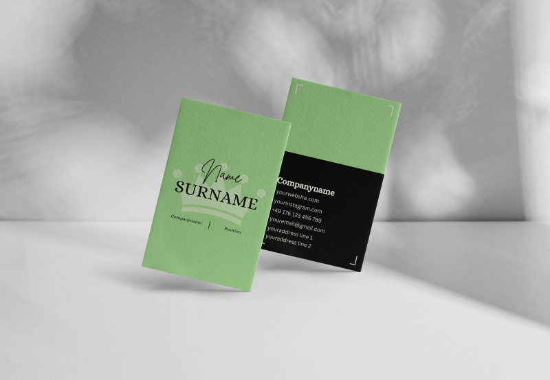 Design Dreams Dark Hochformat (Visitenkarten)