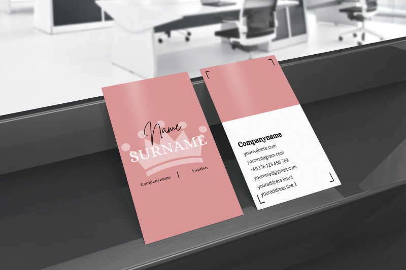 Design Dreams Light Hochformat (Visitenkarten)