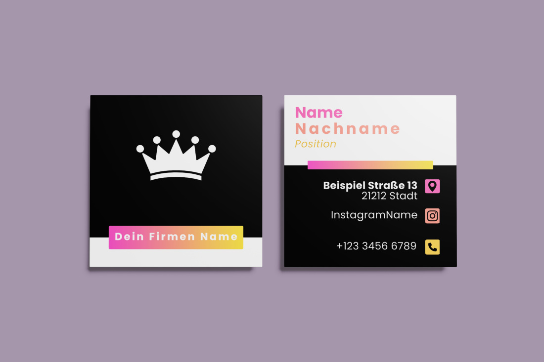 Royale Gradient Quadratisch (Visitenkarten)